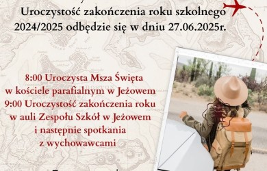 Uroczyste zakończenie roku szkolnego