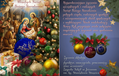 Wesołych Świąt i szczęśliwego Nowego Roku!