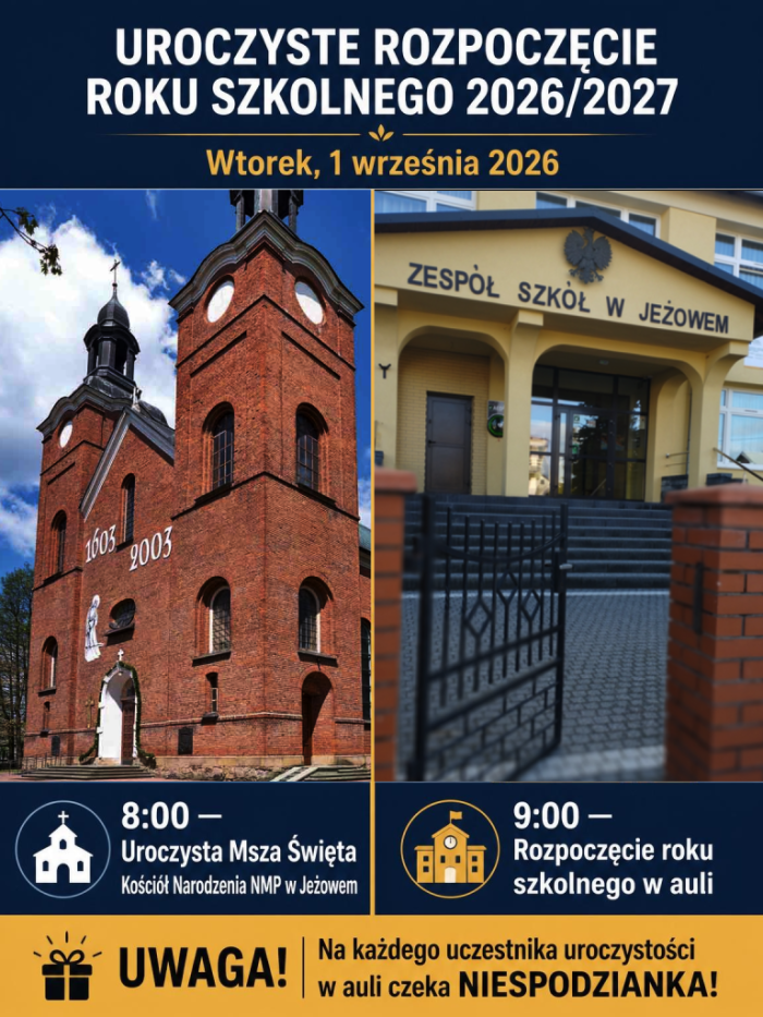 ROZPOCZĘCIE ROKU SZKOLNEGO 2026/2027