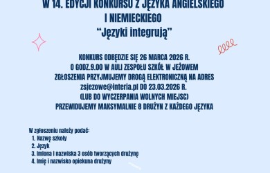 Zaproszenie do udziału w Konkursie Języków Obcych 