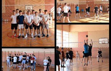 Wiosenna energia w szkole – międzyklasowe zawody w piłce siatkowej